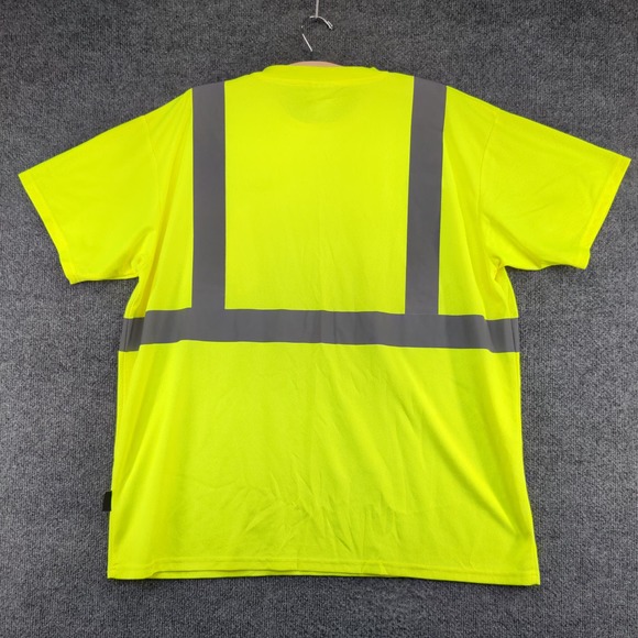FedEx Men's Reflective Uniform T Shirt Green Size 2X Type R Class 2 Employee - Picture 2 of 12